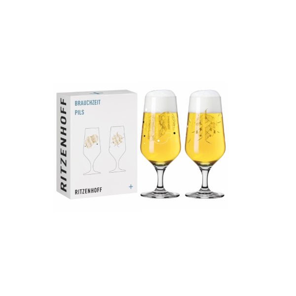 RITZ Beer glass brauchzeit set 1 by A.Preis 374ml -Ritzenhoff