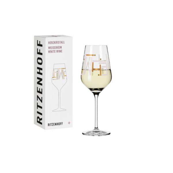 RITZ Herzkristall white wine glass 10 by C.Kordes -Ritzenhoff