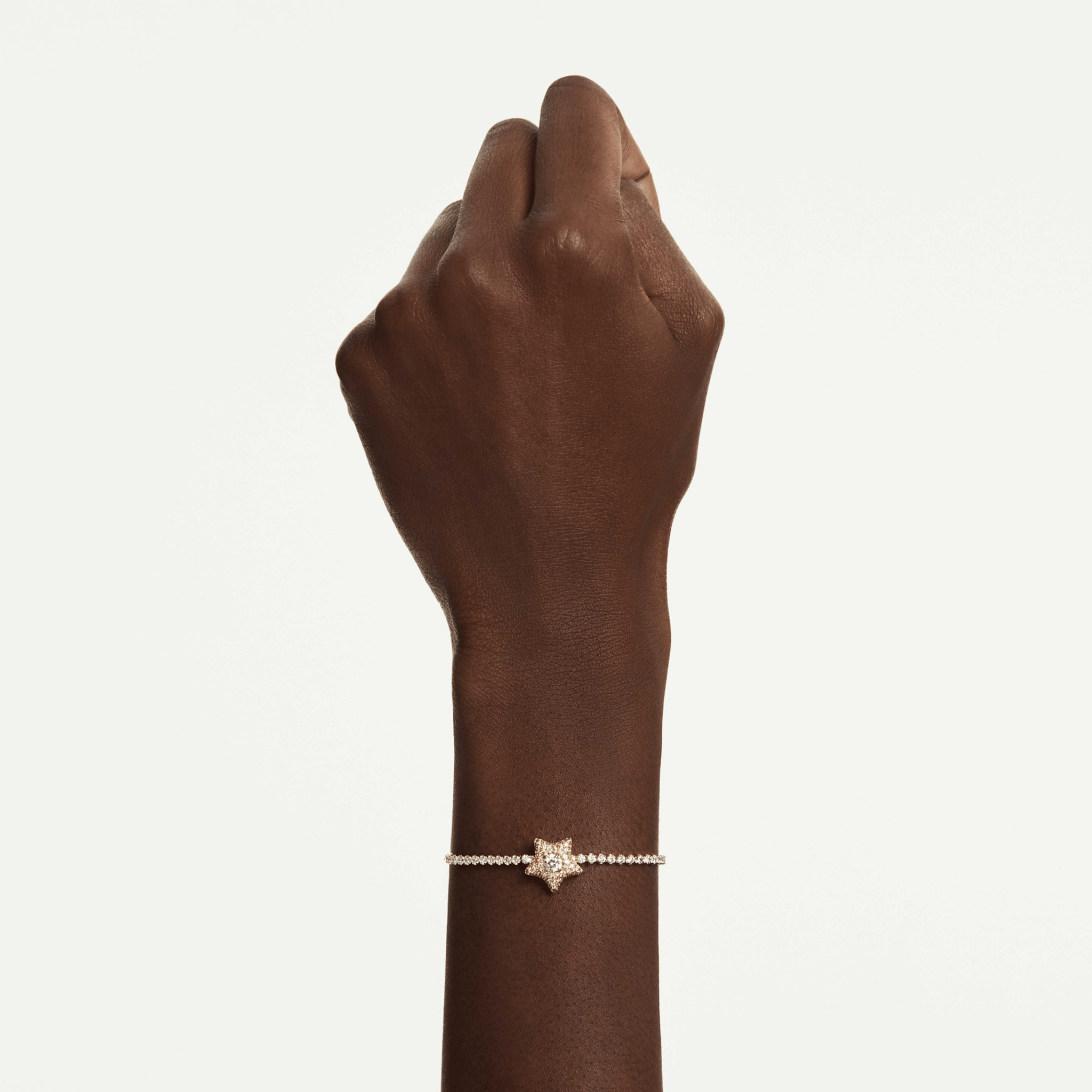 Sublima bracelet, Round cut, Star, Multicolored, 18K gold finish -Swarovski