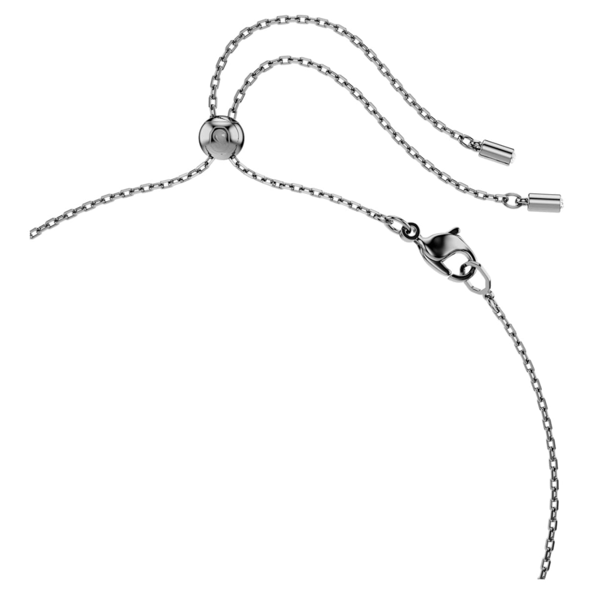 Sublima pendant White, Ruthenium plated -Swarovski