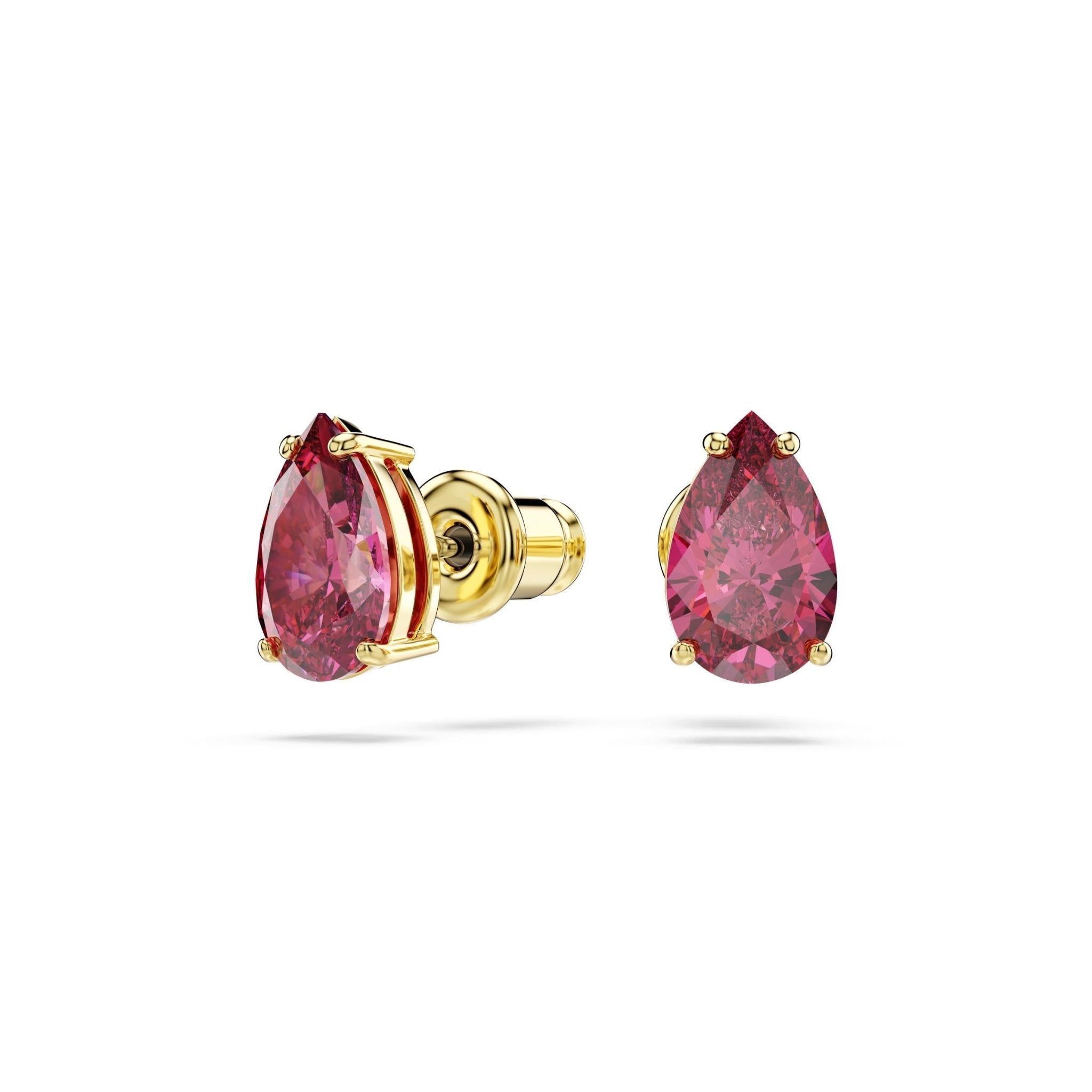 Sublima set, Set (2), Pear cut, Red, 18K gold finish -Swarovski