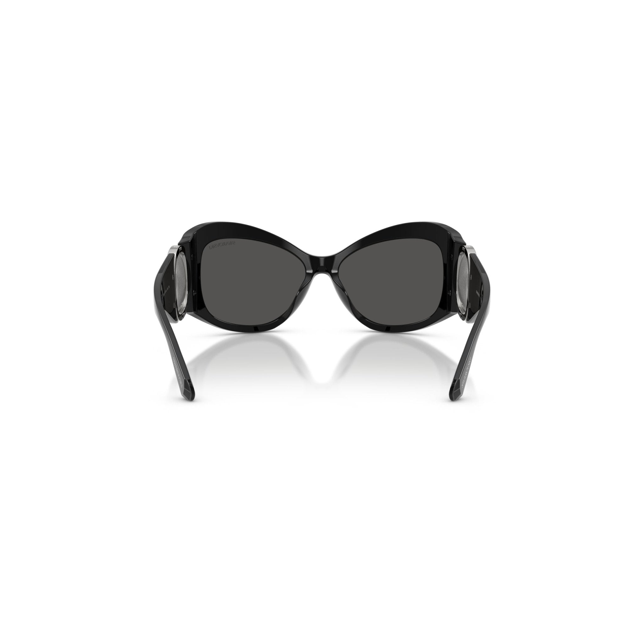 Sunglasses, Butterfly shape, SK6074, Black -Swarovski