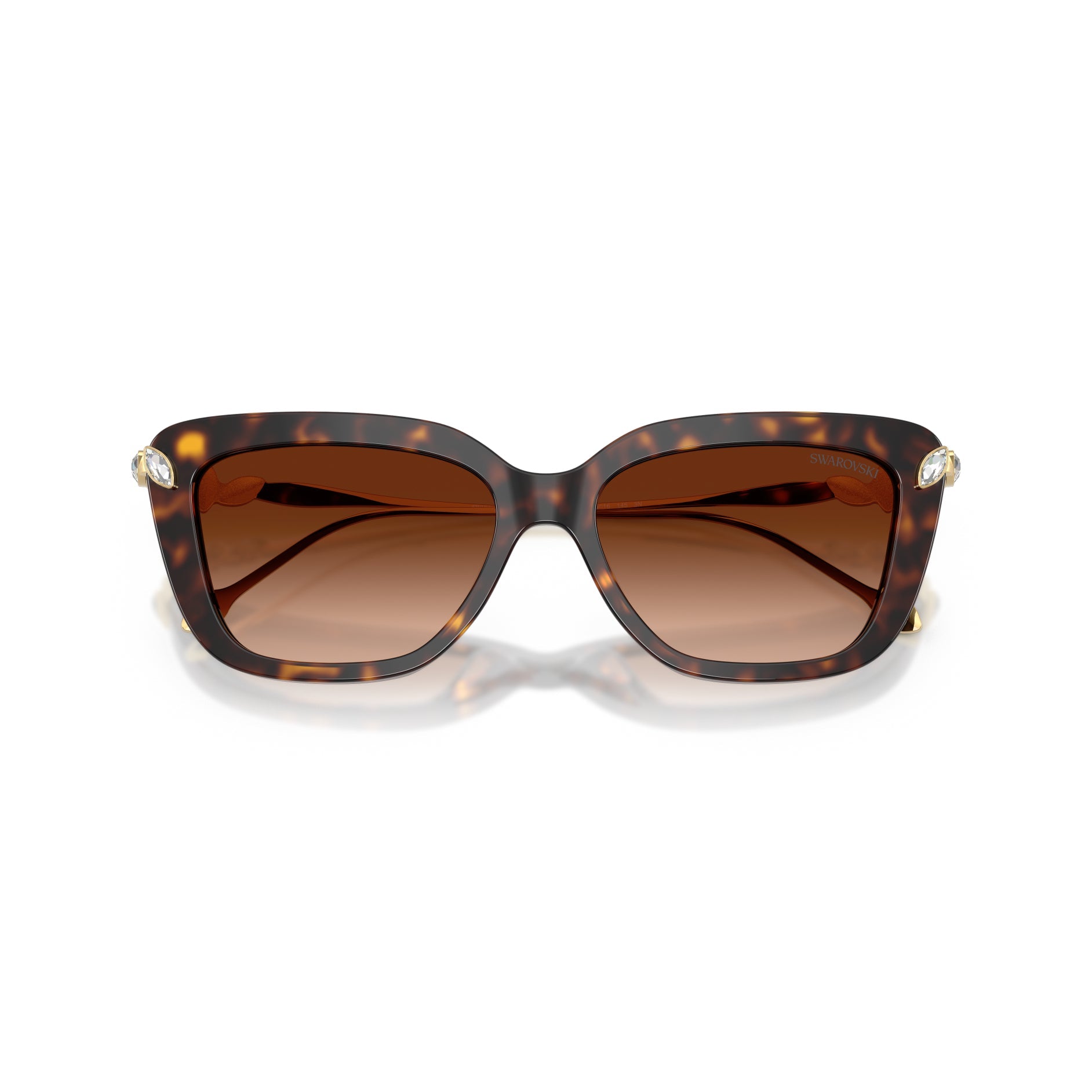 Sunglasses, Cat-eye shape, SK6065, Havana -Swarovski