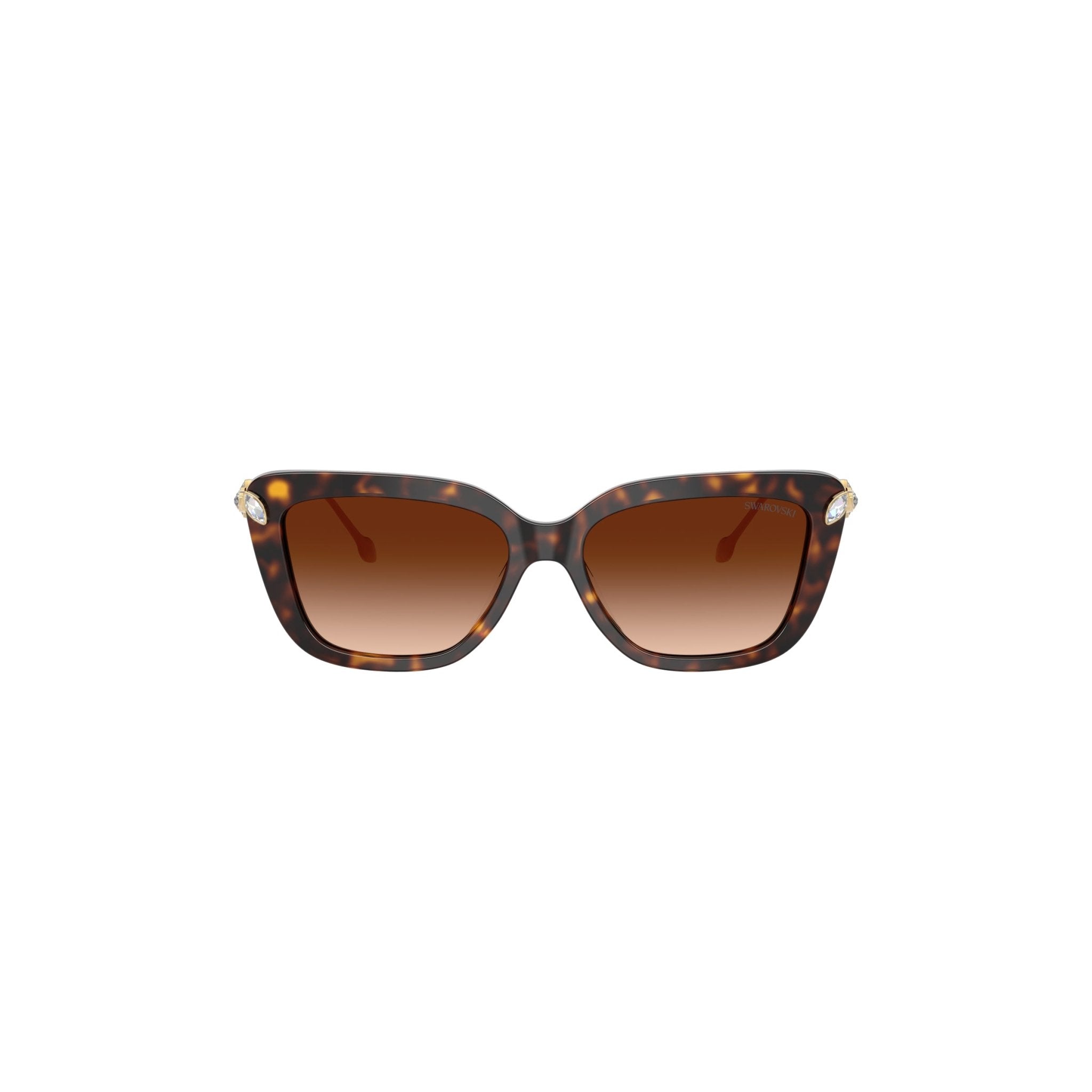 Sunglasses, Cat-eye shape, SK6065, Havana -Swarovski