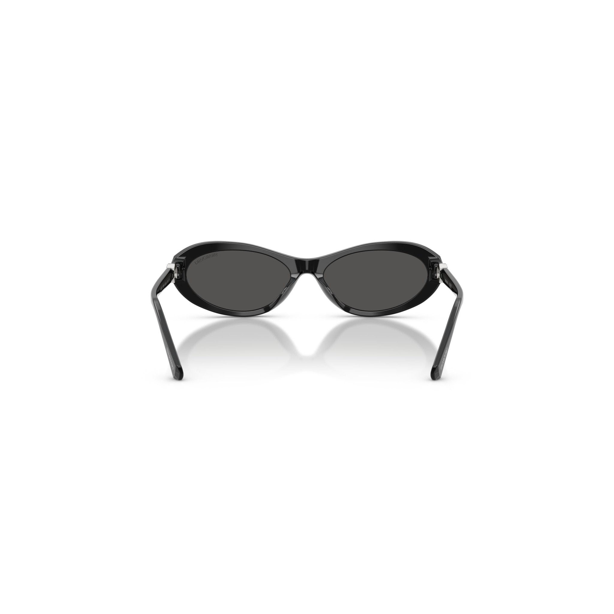 Sunglasses, Oval shape, SK6069, Black -Swarovski