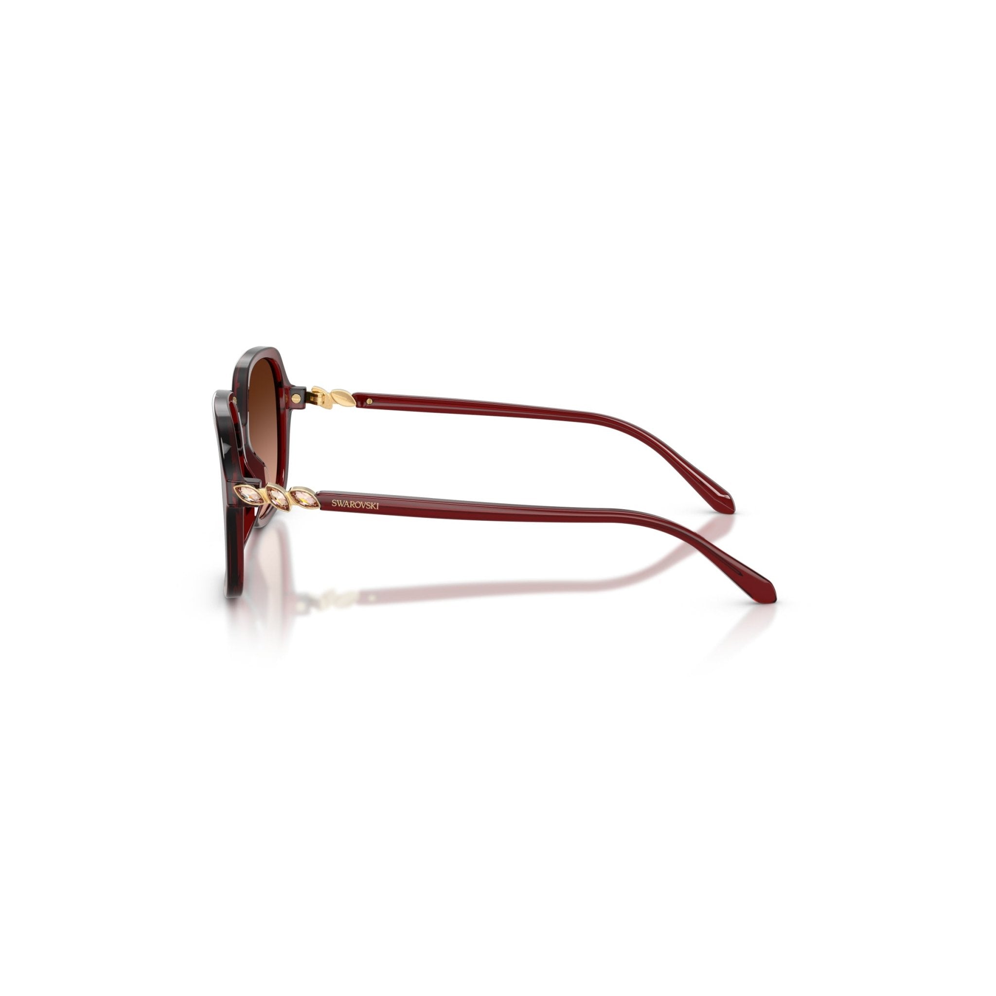 Sunglasses, Square shape, SK6067, Burgundy -Swarovski