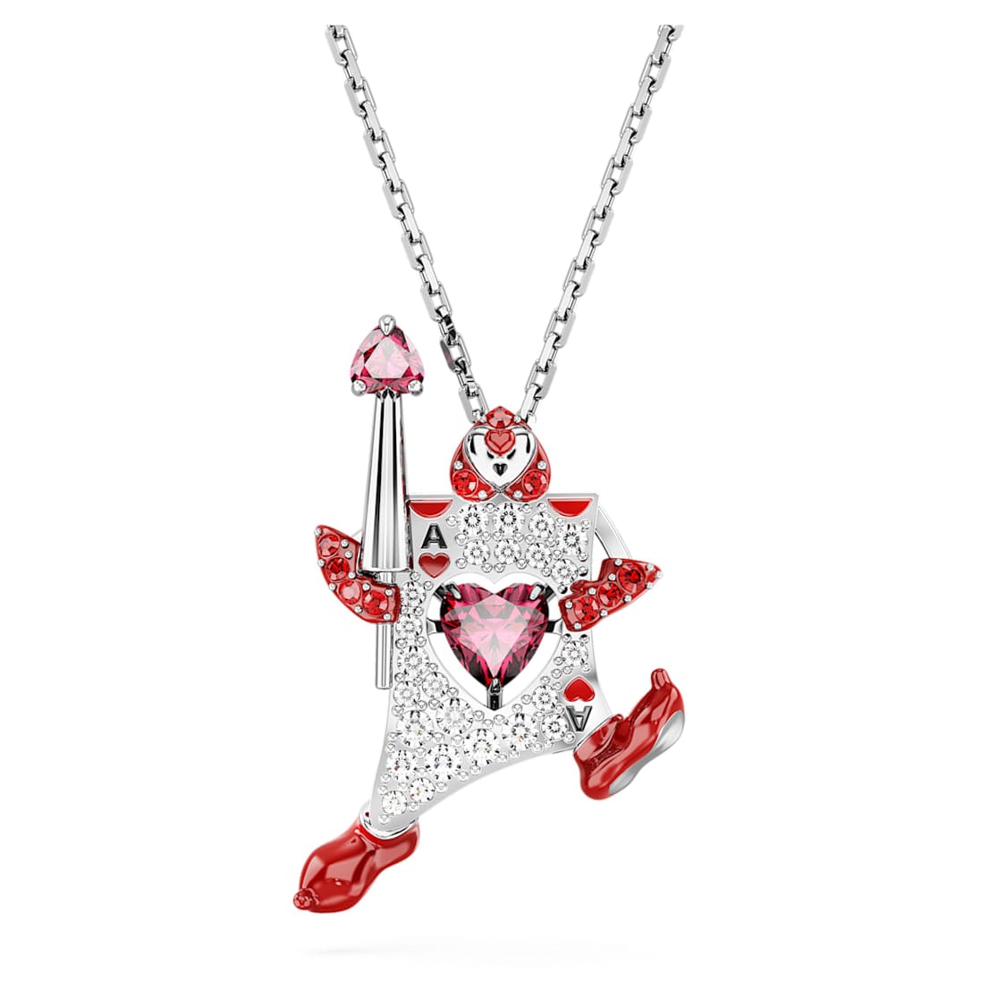 Swarovski Alice in Wonderland Pendant Playing Card -Swarovski
