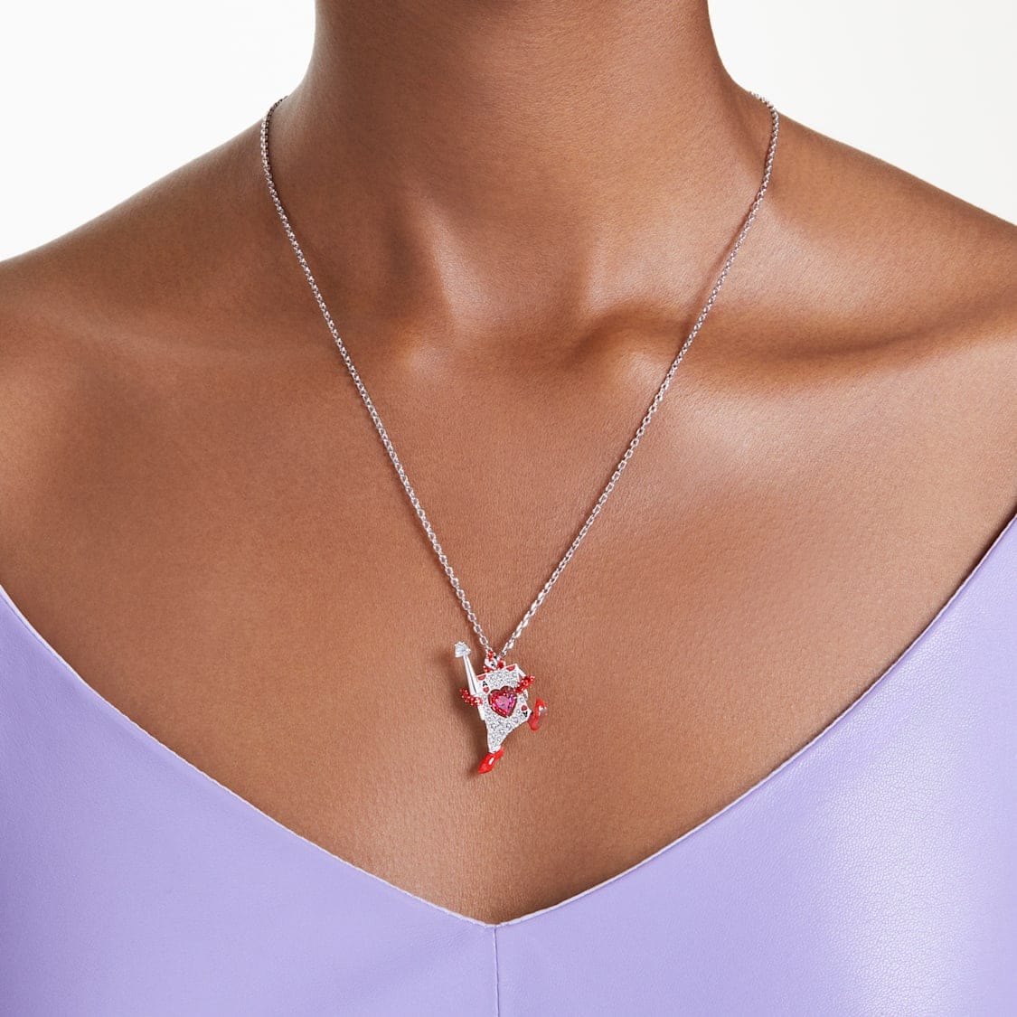 Swarovski Alice in Wonderland Pendant Playing Card -Swarovski