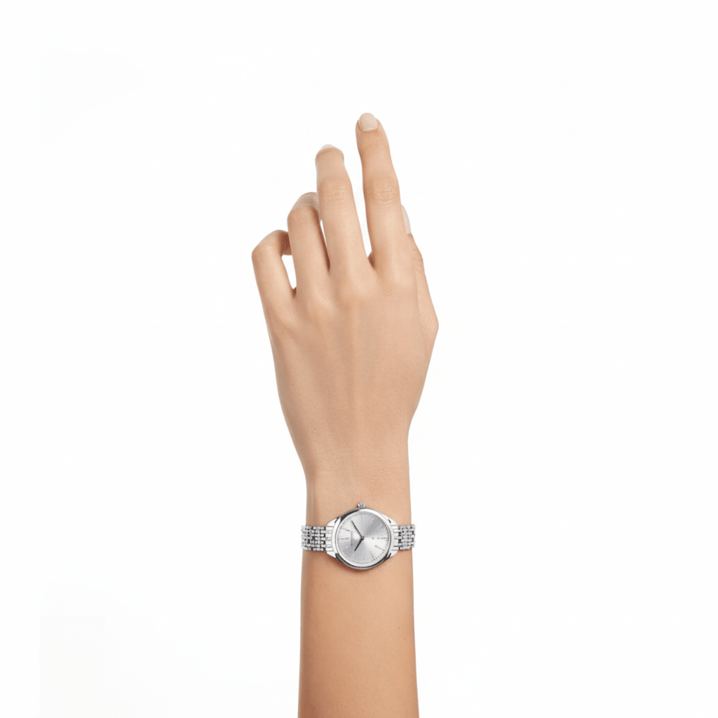 Swarovski Attract Watch, Swiss Made, Metal Bracelet, Silver tone, Stainless steel -Swarovski