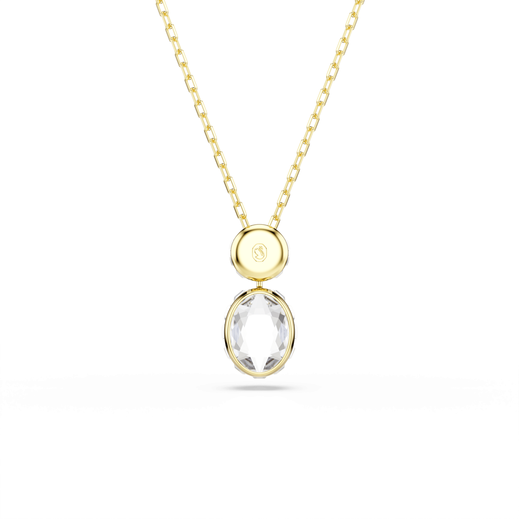 Swarovski Chroma Pendant, Mixed cuts, Multicolored, Gold-tone plated -Swarovski