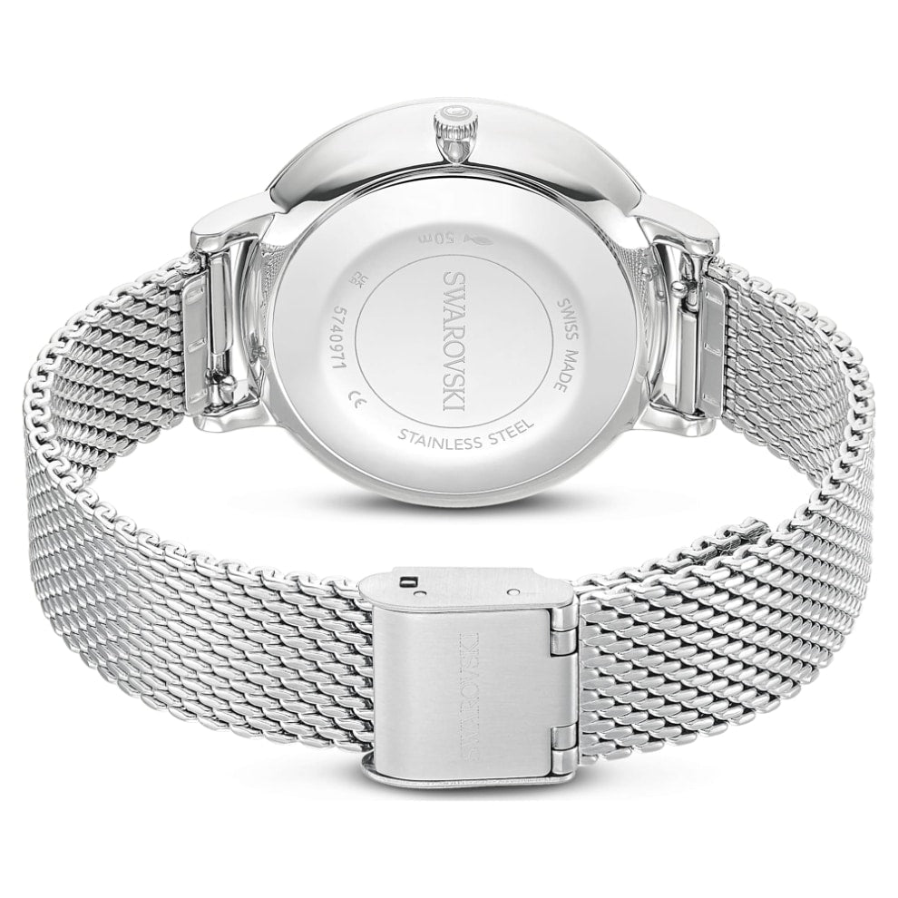 Swarovski Clarica Watch, Swiss Made, Metal Bracelet, Silver tone, Stainless steel -Swarovski