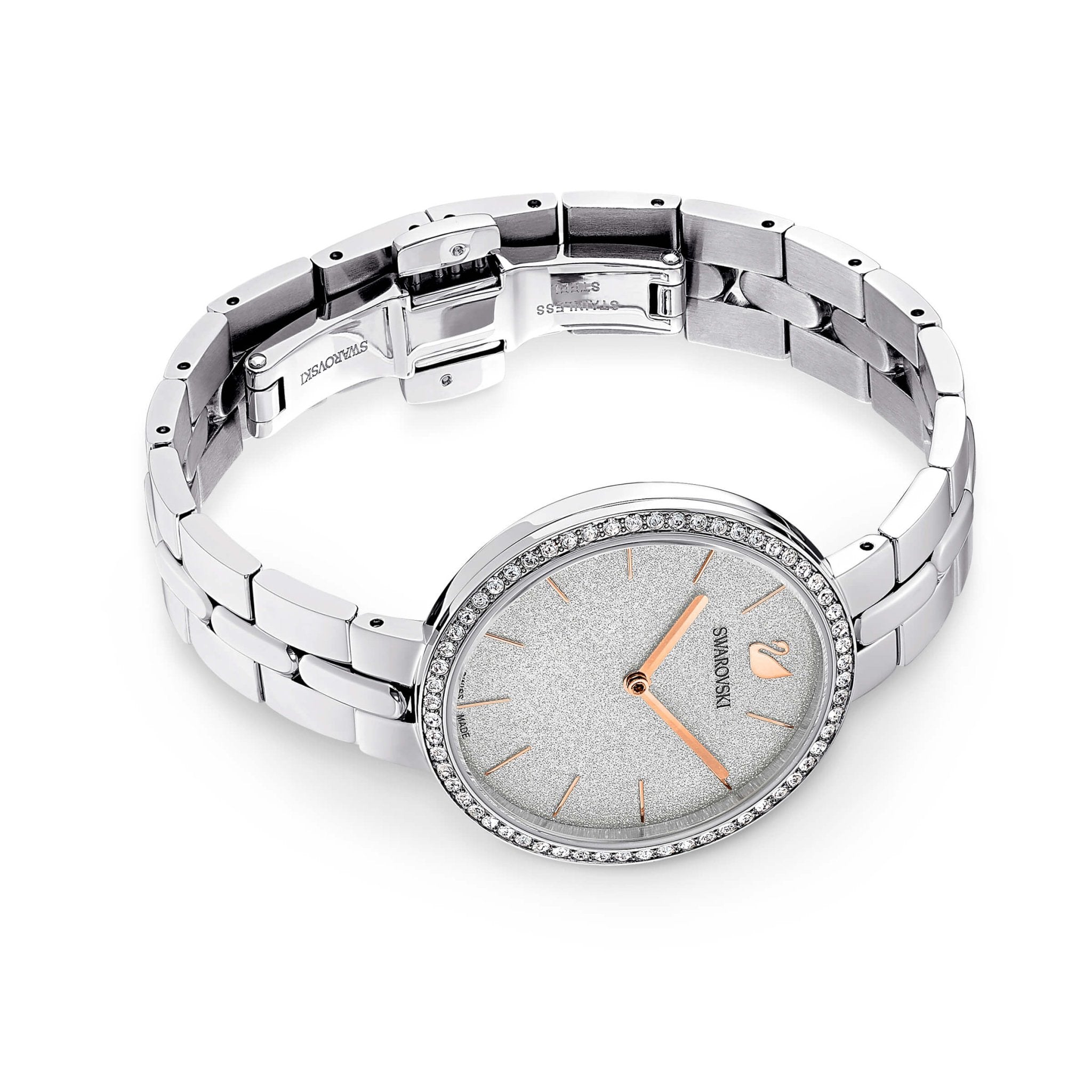 Swarovski Cosmopolitan Watch, Metal Bracelet, Silver Tone, Stainless Steel -Swarovski