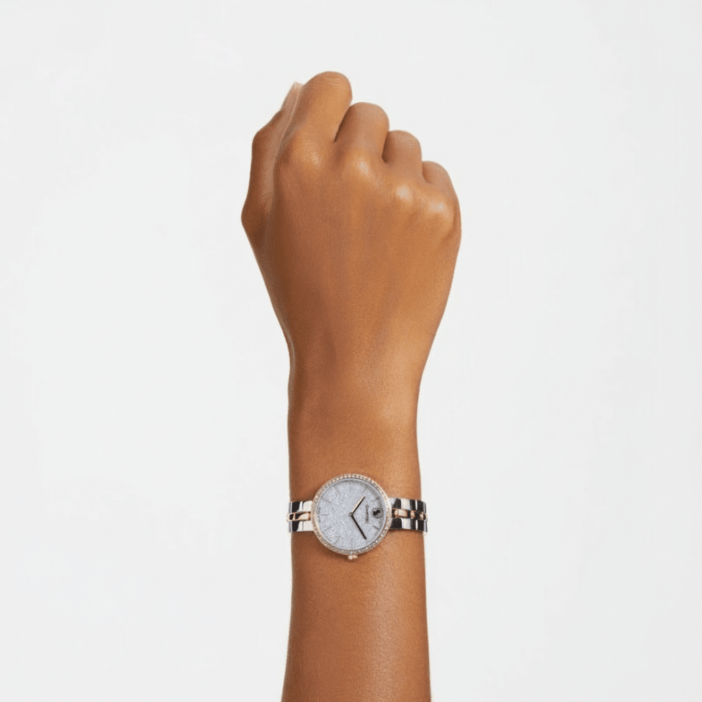 Swarovski Cosmopolitan Watch, Swiss Made, Metal Bracelet, Silver tone, Mixed metal finish -Swarovski