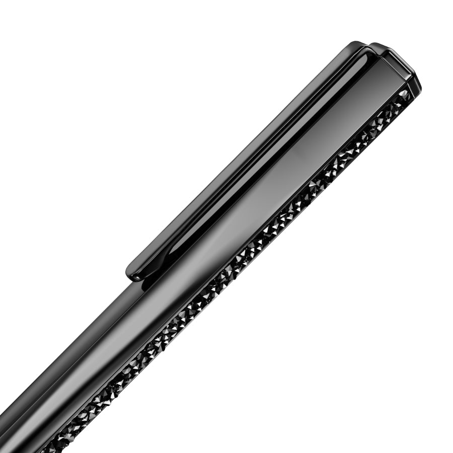 Swarovski Crystal Shimmer Ballpoint Pen, Black, Black Lacquered -Swarovski
