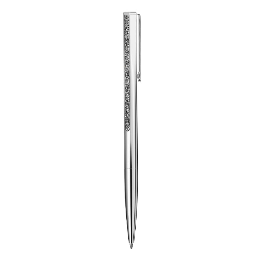 Swarovski Crystal Shimmer Ballpoint Pen, Silver Tone, Chrome Plated -Swarovski