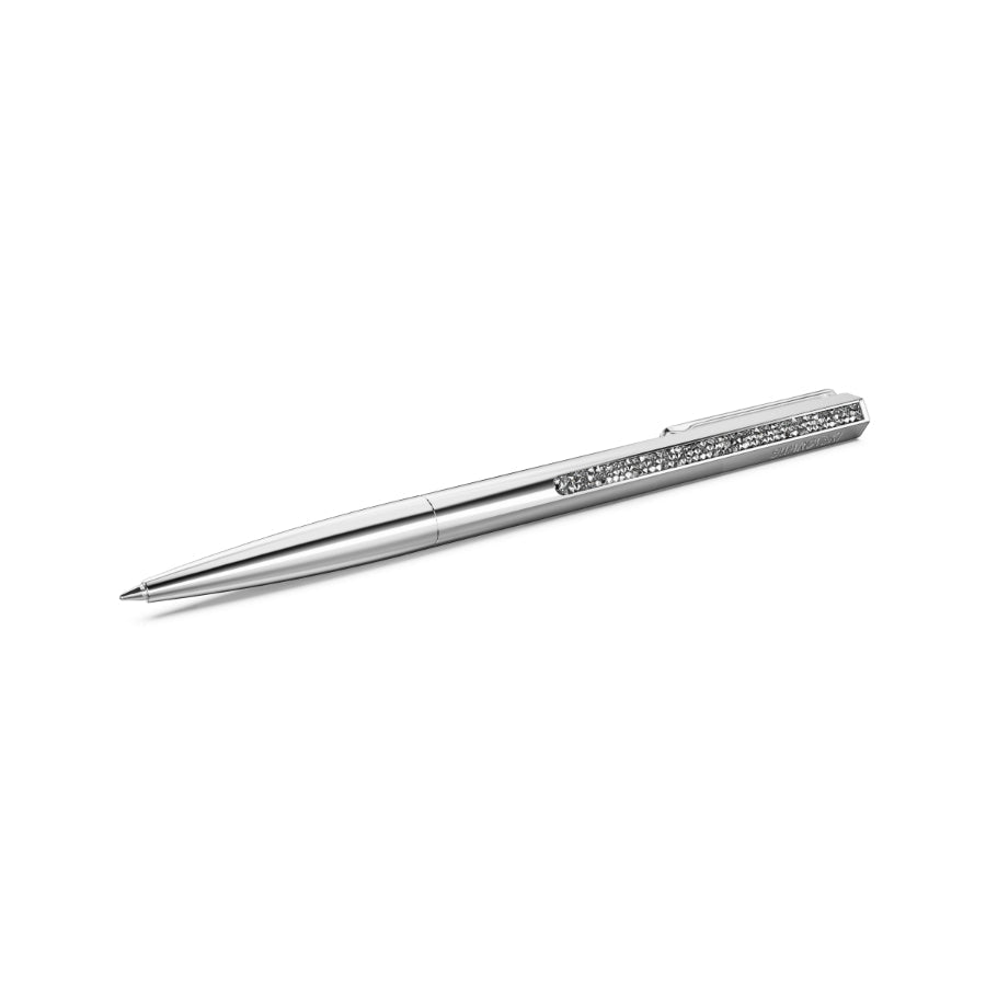 Swarovski Crystal Shimmer Ballpoint Pen, Silver Tone, Chrome Plated -Swarovski