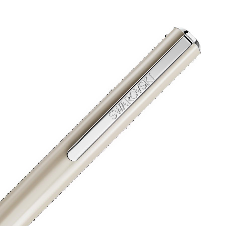 Swarovski Crystal Shimmer Glide Ballpoint Pen, Beige, Beige lacquered, Chrome Plated -Swarovski