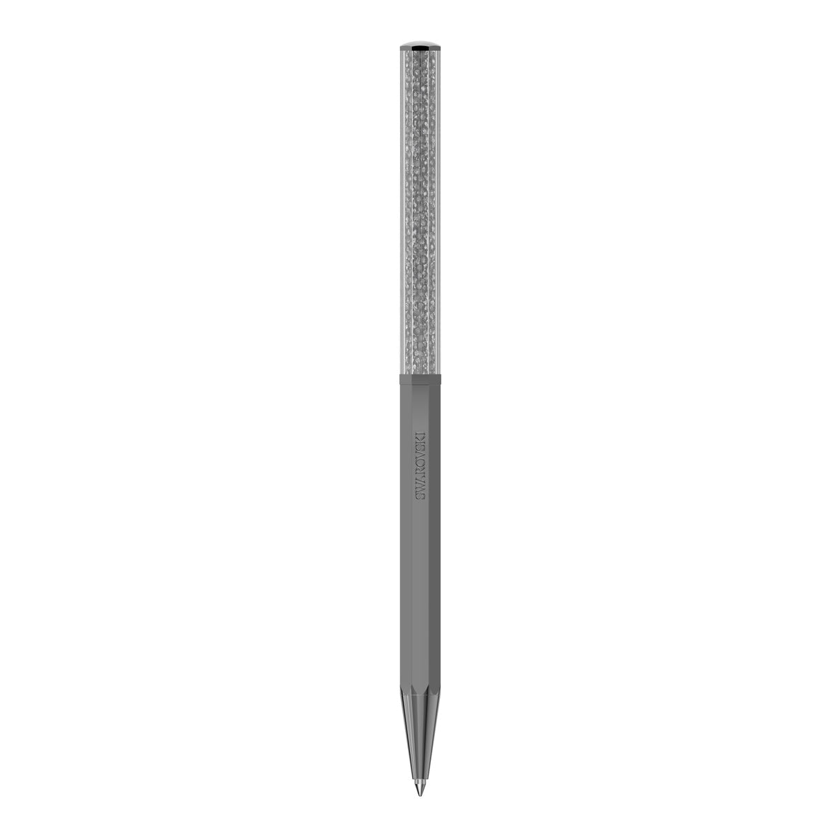 Swarovski Crystalline Ballpoint Pen Octagonal Shape, Grey, Graphite Plated -Swarovski