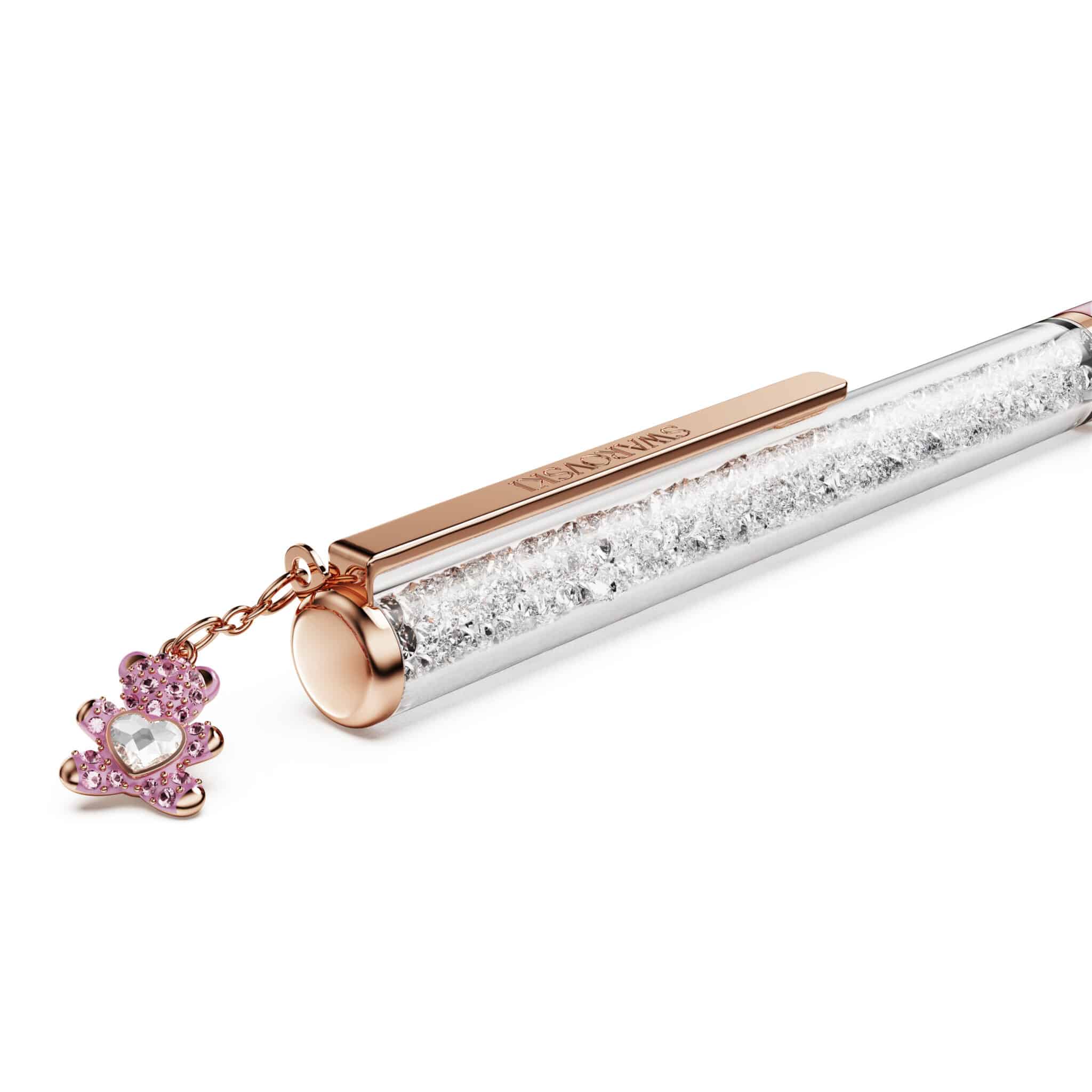 Swarovski Crystalline Ballpoint Pen, Teddy, Pink, Pink lacquered, Rose gold-tone plated -Swarovski