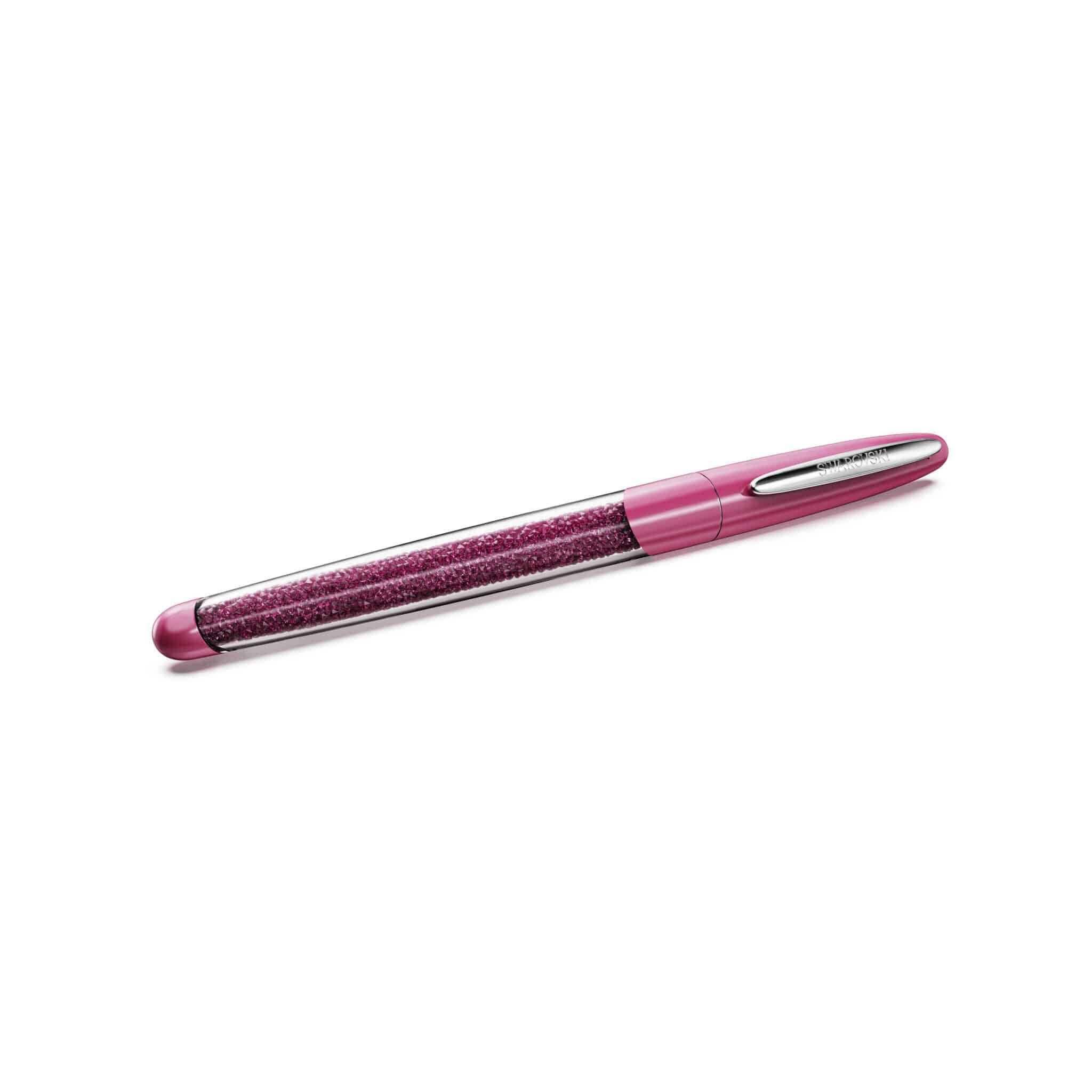 Swarovski Crystalline Nova Rollerball Pen, Pink, Chrome Plated -Swarovski