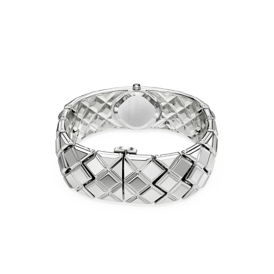 Swarovski Curiosa Bangle Watch, Swiss Made, Crystal Bracelet, Silver Tone, Stainless Steel -Swarovski