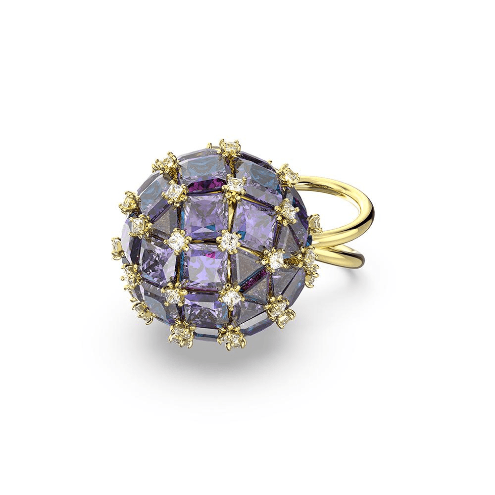 Swarovski Curiosa Ring Blue Gold Tone Plated -Swarovski