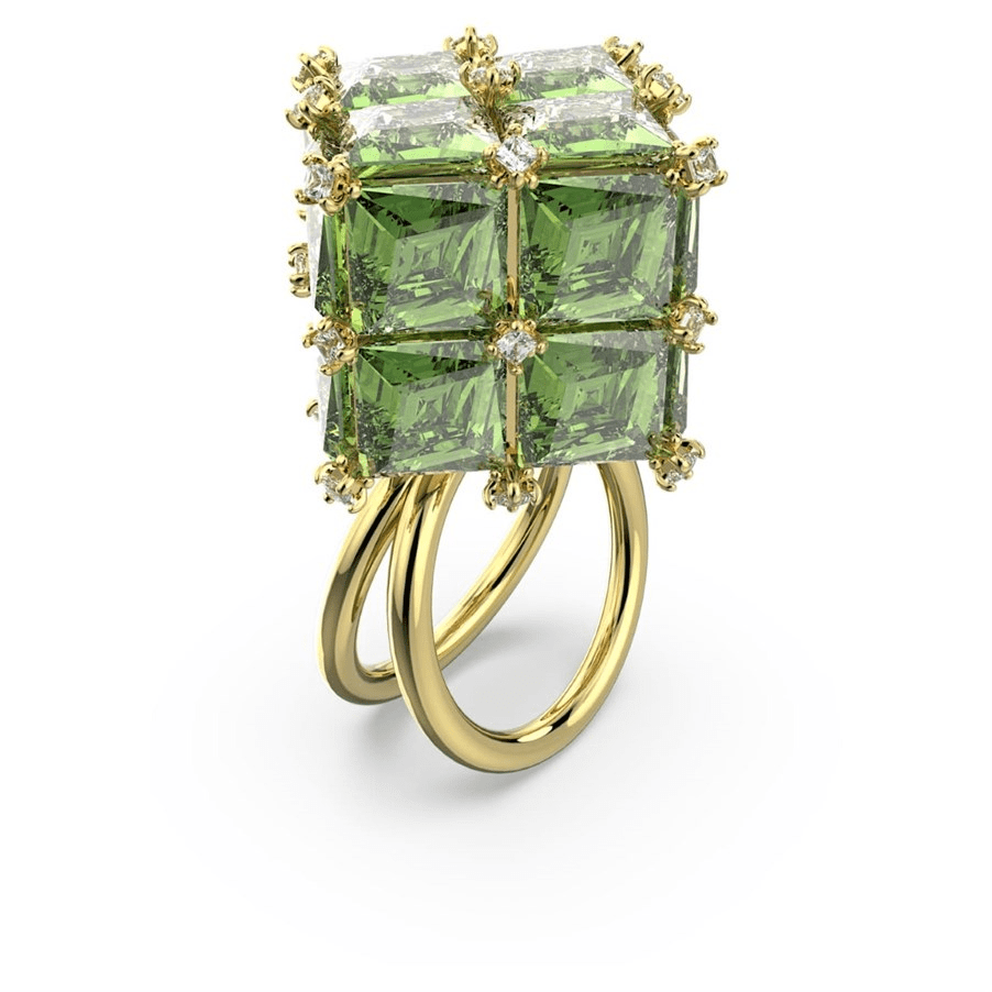 Swarovski Curiosa Ring Green Gold Tone Plated -Swarovski