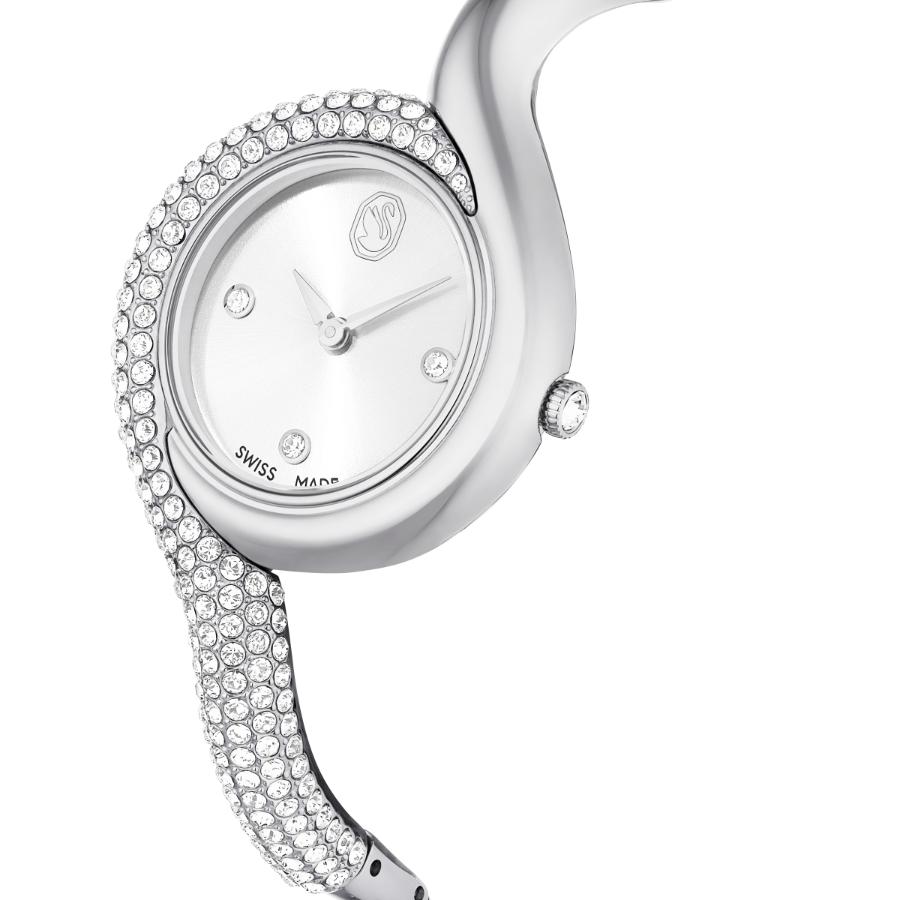 Swarovski Dextera Asymmetric Watch, Swiss Made, Metal Bracelet, Silver Tone, Stainless Steel -Swarovski