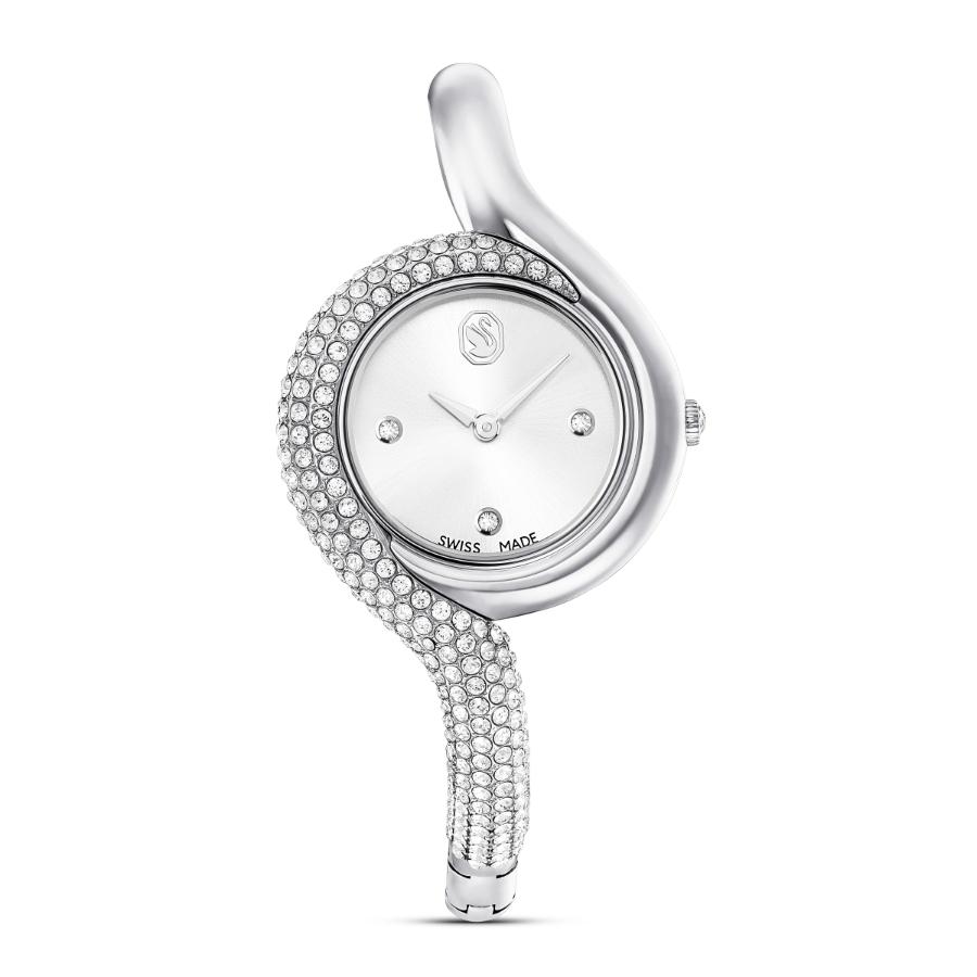 Swarovski Dextera Asymmetric Watch, Swiss Made, Metal Bracelet, Silver Tone, Stainless Steel -Swarovski
