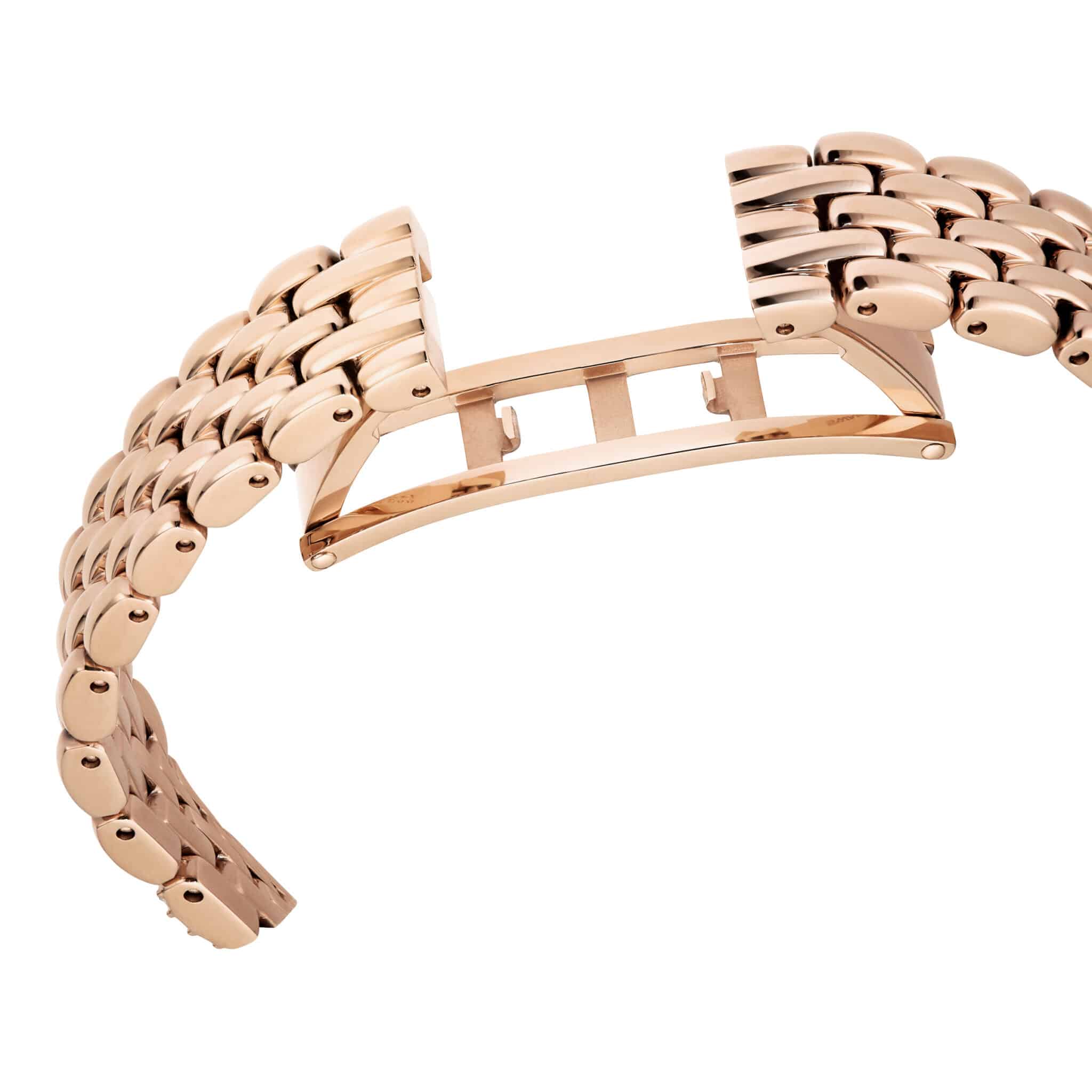 Swarovski Dextera Octagon Watch, Swiss Made, Metal Bracelet, Gold tone, Rose Gold-tone Finish -Swarovski
