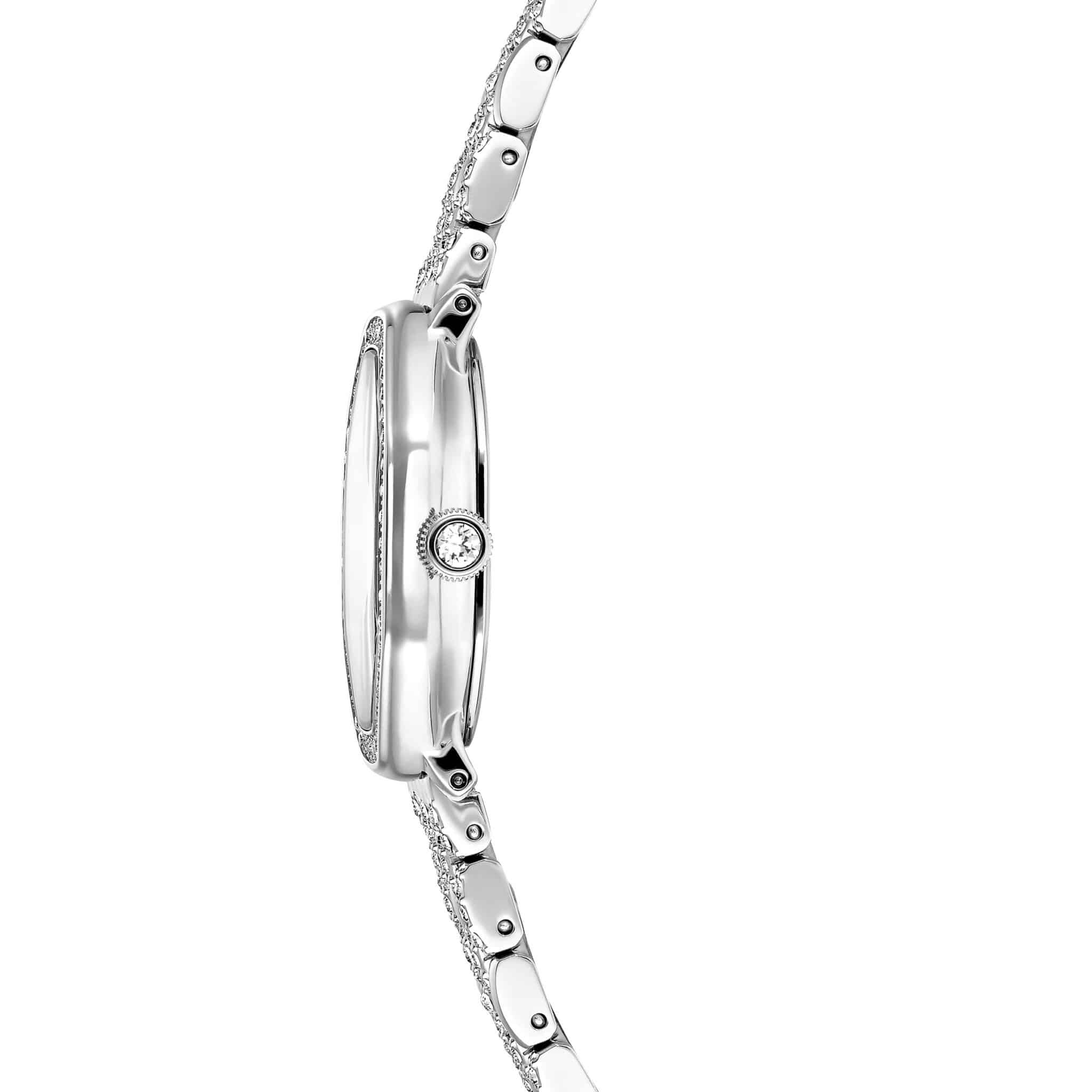 Swarovski Dextera Octagon Watch, Swiss Made, Metal Bracelet, Silver tone, Stainless steel -Swarovski