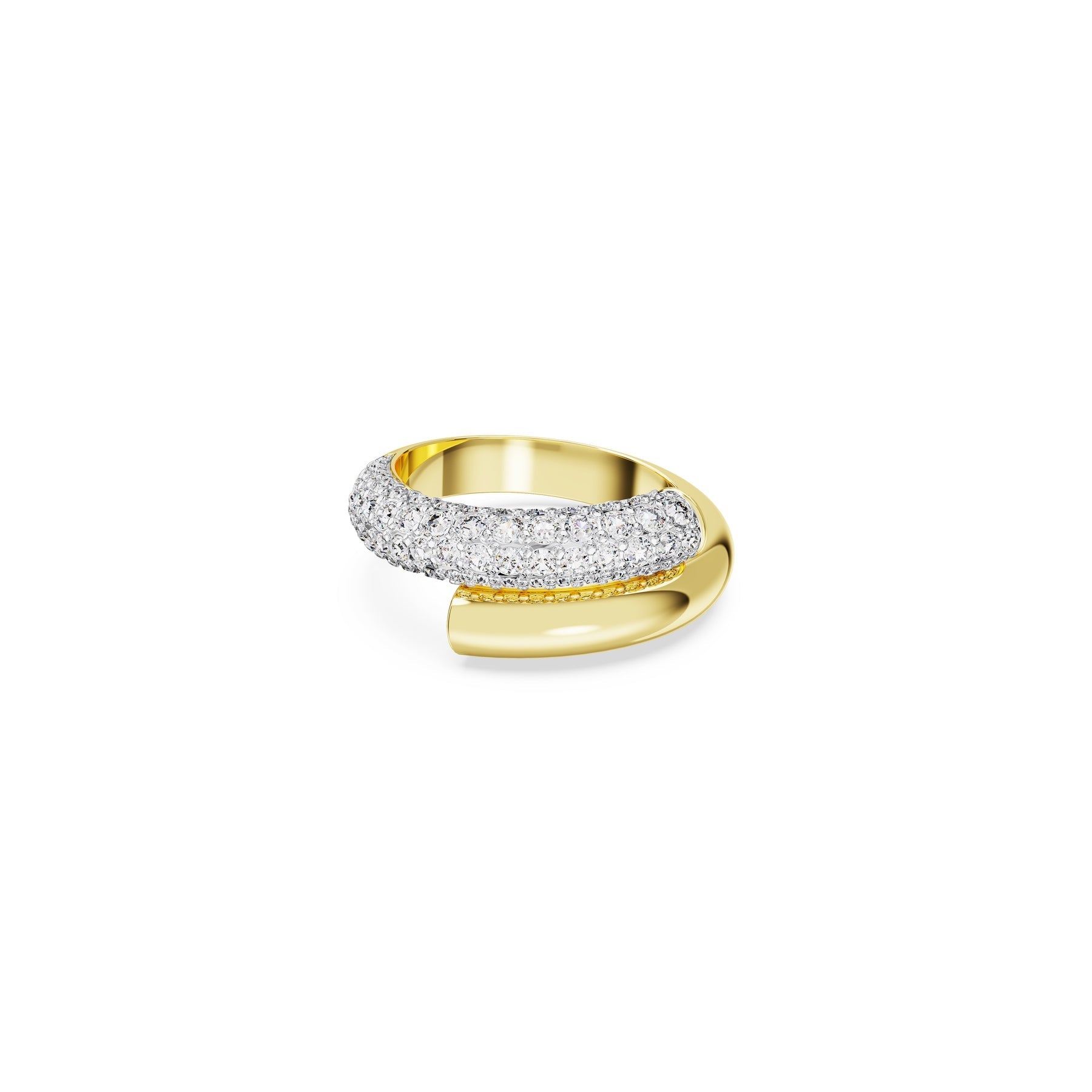 Swarovski Dextera ring White, Gold-tone plated -Swarovski