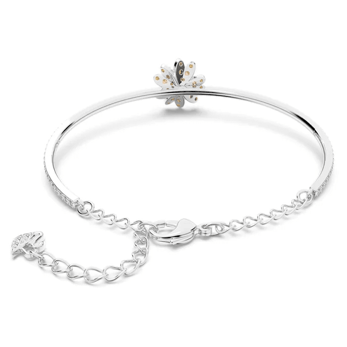 Swarovski Eternal Flower Bangle, Flower, Multicolored, Mixed Metal Finish -Swarovski