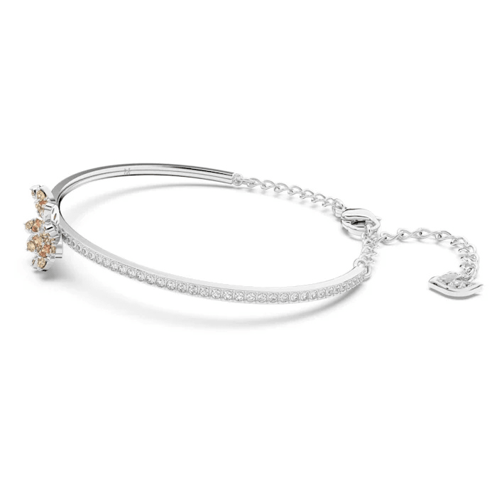 Swarovski Eternal Flower Bangle, Flower, Multicolored, Mixed Metal Finish -Swarovski