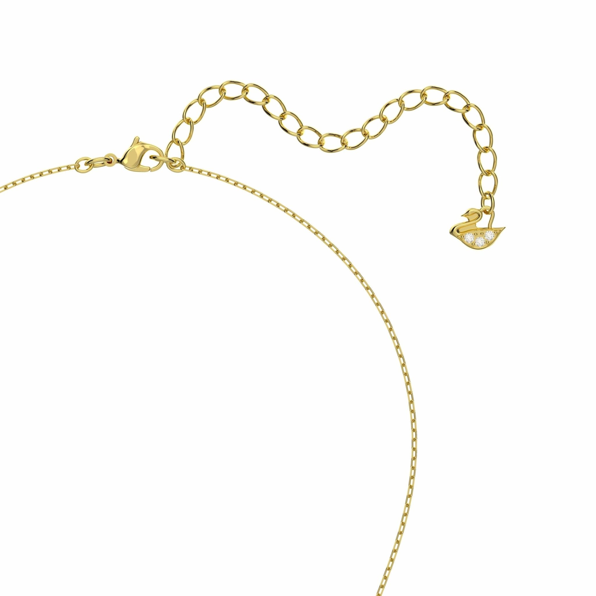 Swarovski Ginger Red Pendant Gold Tone Plated -Swarovski
