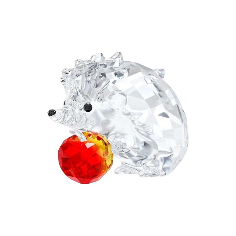 Swarovski Hedgehog with Apple -Swarovski