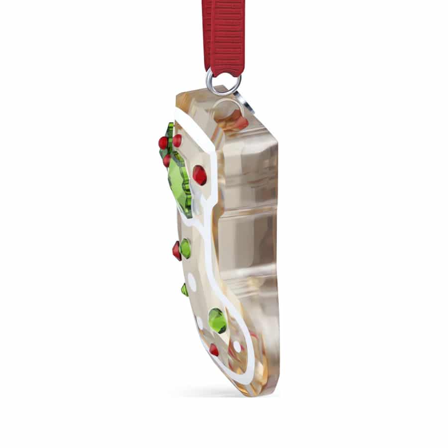 Swarovski Holiday Cheers Gingerbread Stocking Ornament -Swarovski