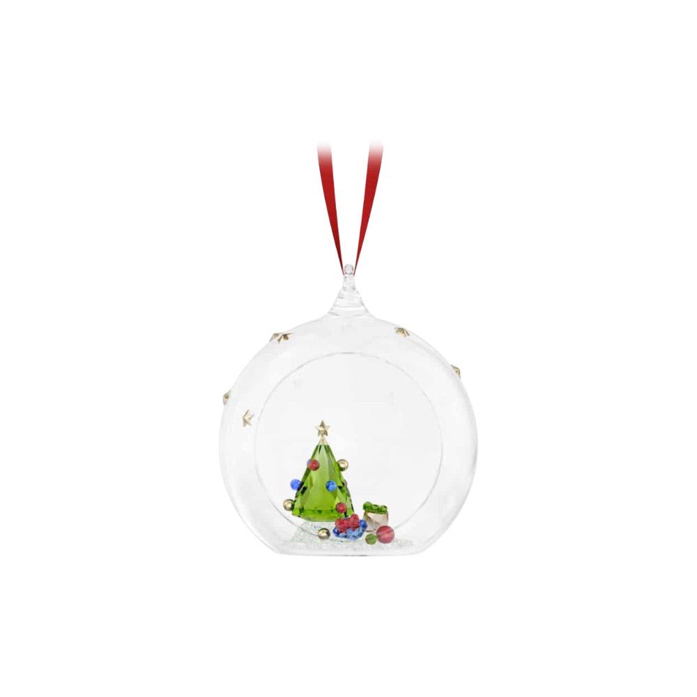 Swarovski Holiday Cheers Tree and Gifts Ball Ornament -Swarovski