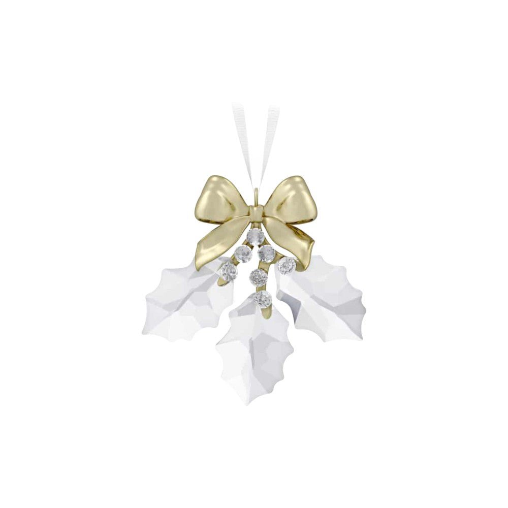 Swarovski Holiday Magic Holly Leaves Ornament -Swarovski