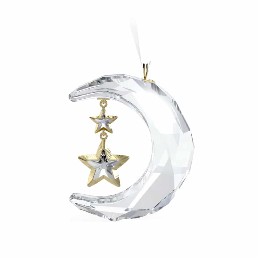 Swarovski Holiday Magic Moon Ornament -Swarovski