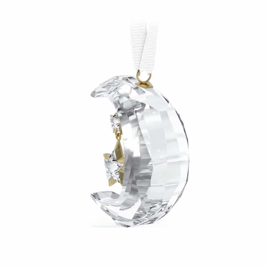 Swarovski Holiday Magic Moon Ornament -Swarovski