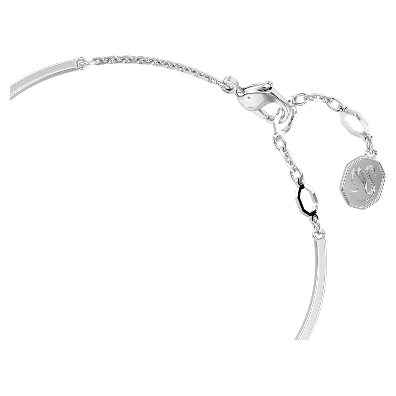 Swarovski Hyperbola Bangle Heart White Rhodium plated -Swarovski