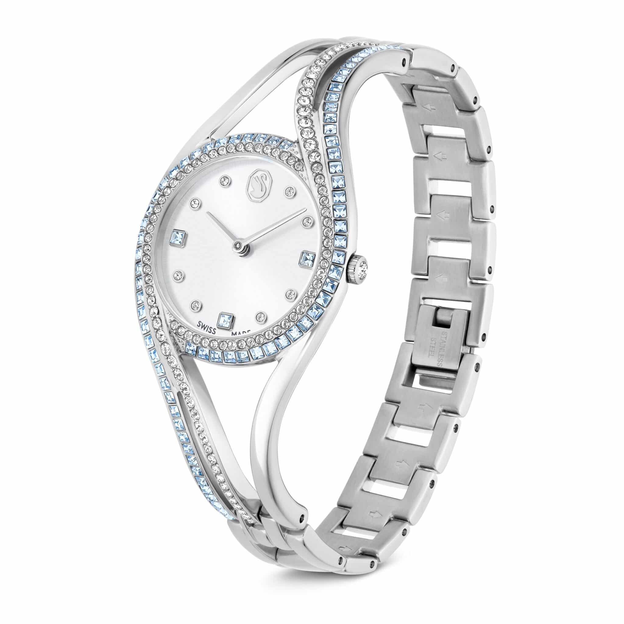 Swarovski Hyperbola Bangle Watch Swiss Made, Stainless steel -Swarovski
