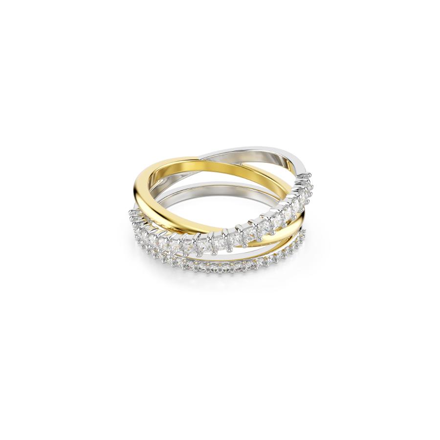 Swarovski Hyperbola Ring, Mixed cuts, White, Mixed Metal Finish -Swarovski