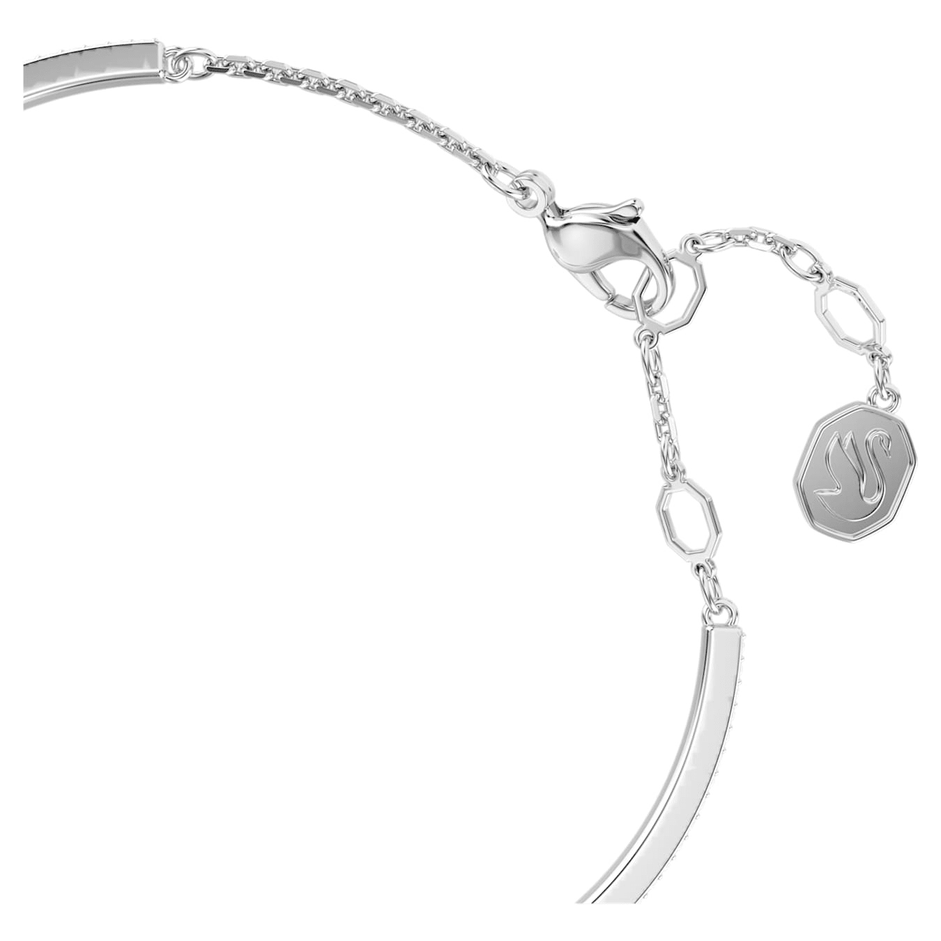 Swarovski Idyllia Bangle Flower Blue Rhodium Plated -Swarovski