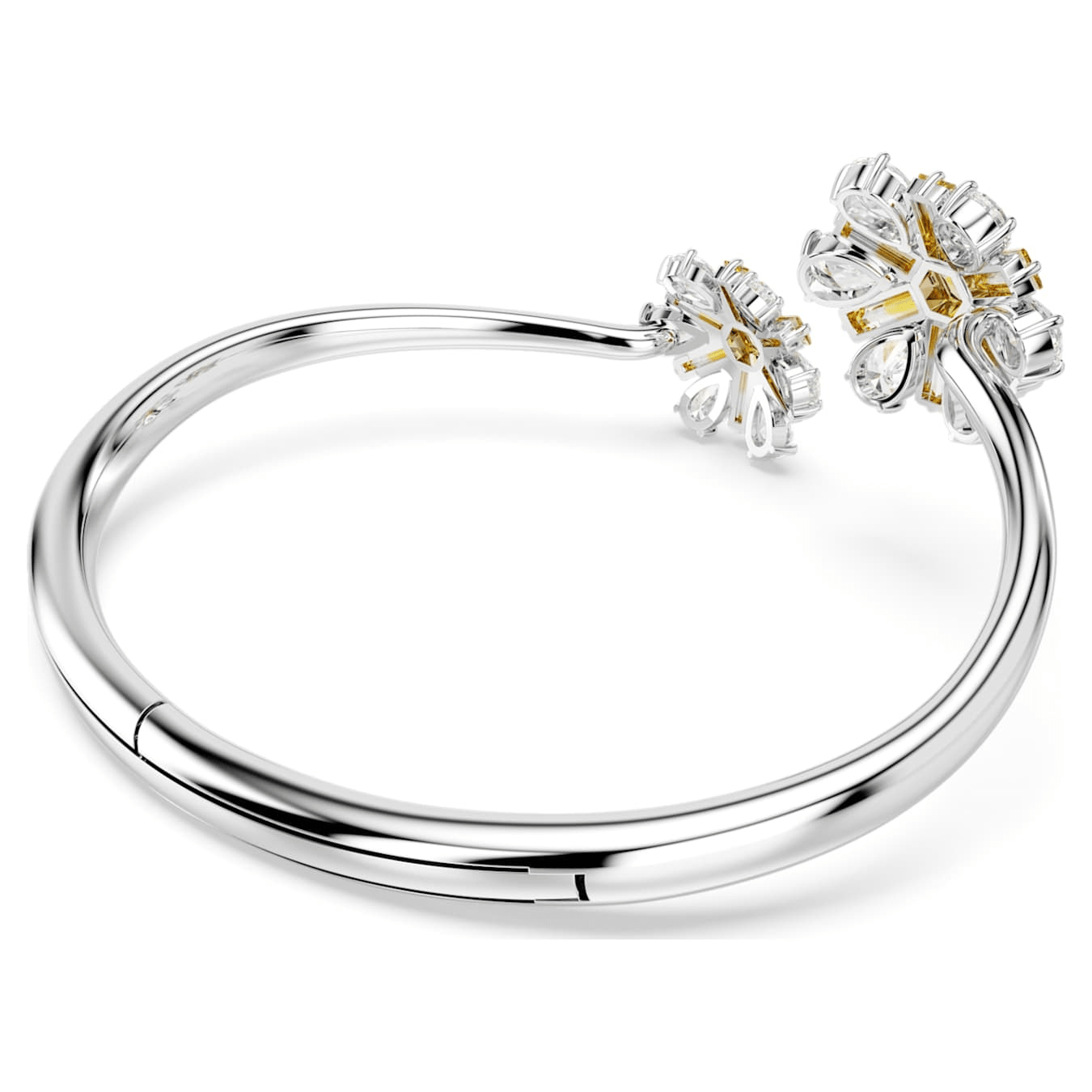 Swarovski Idyllia Bangle Flower Yellow Rhodium plated -Swarovski