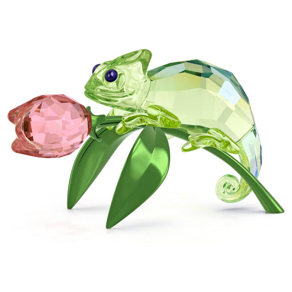 Swarovski Idyllia Chameleon and Tulip -Swarovski