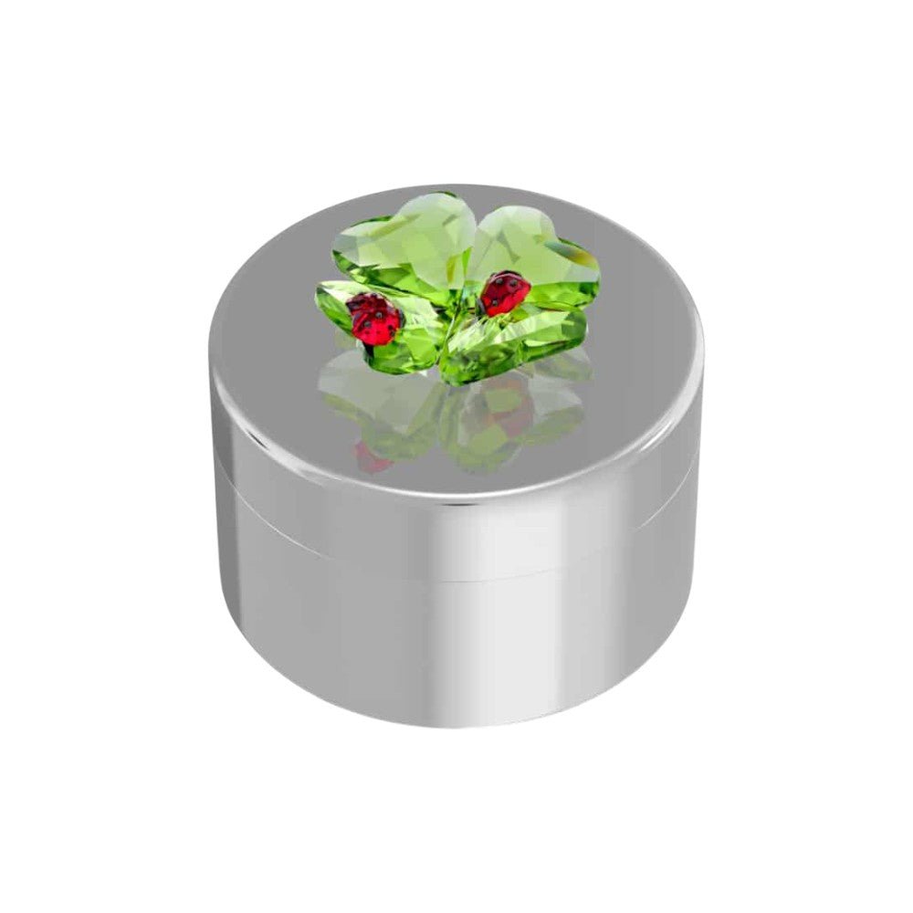Swarovski Idyllia Clover and Ladybug Decorative Box -Swarovski