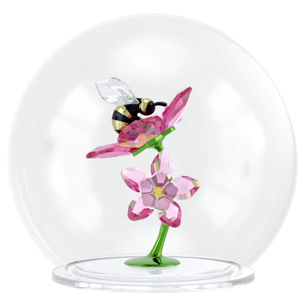 Swarovski Idyllia Glass Ball Bee and Flowers -Swarovski