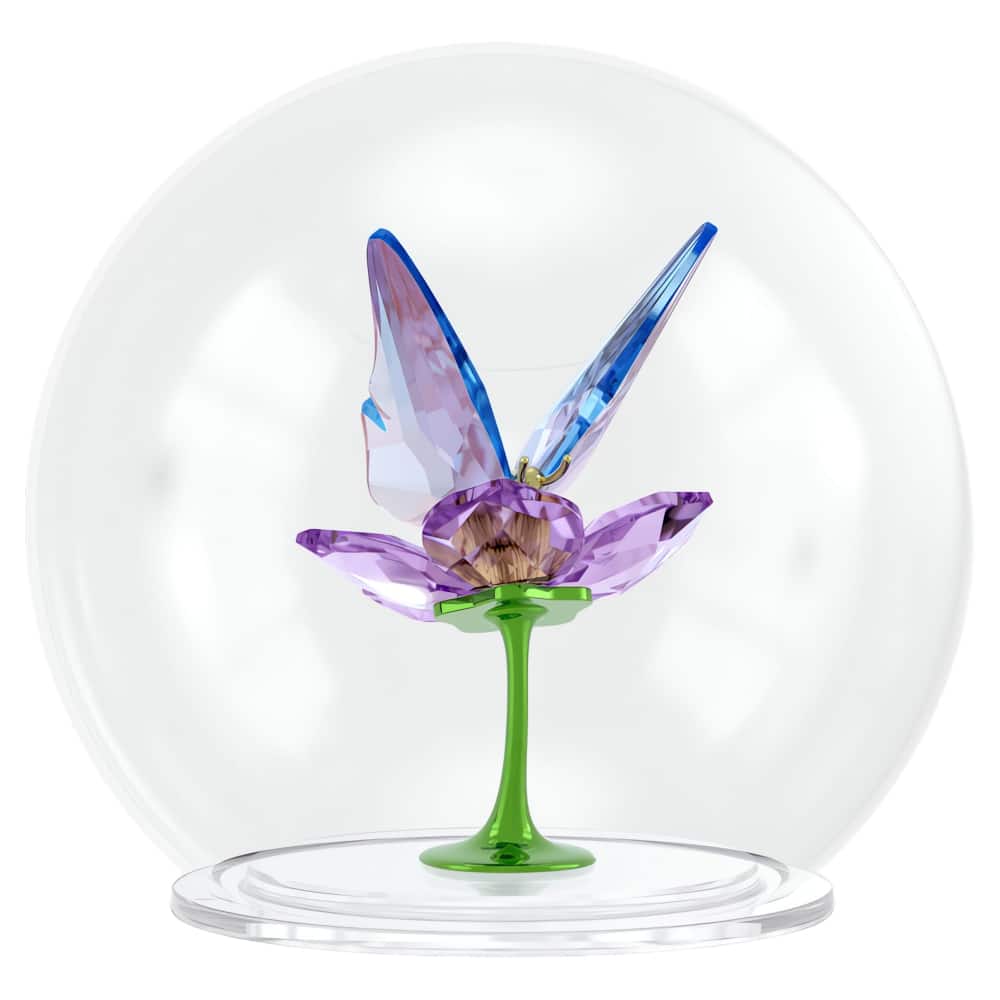 Swarovski Idyllia Glass Ball Butterfly and Flower -Swarovski
